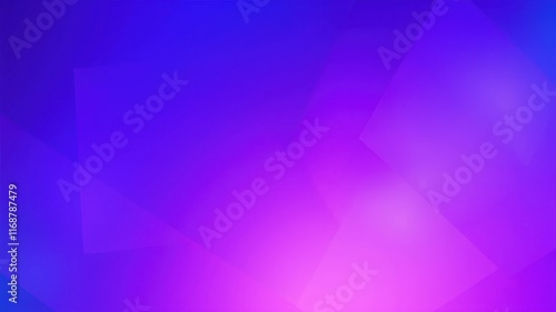 Abstract Purple and Blue Gradient Background with Geometric Shapes