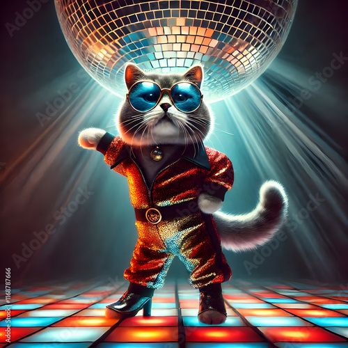 cat waiting at a bus stop 