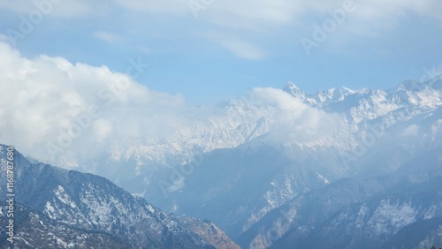 Wallpaper Mural mountains and clouds Torontodigital.ca