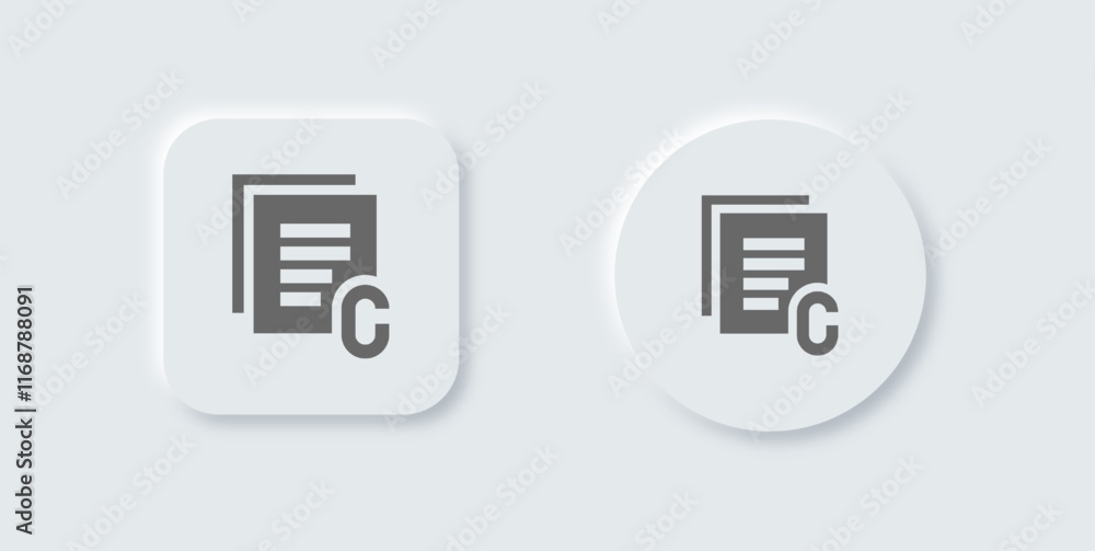 Audio recorder solid icon in neomorphic design style. Sound signs vector illustration. Audio recorder solid icon in neomorphic design style. Sound signs vector illustration.