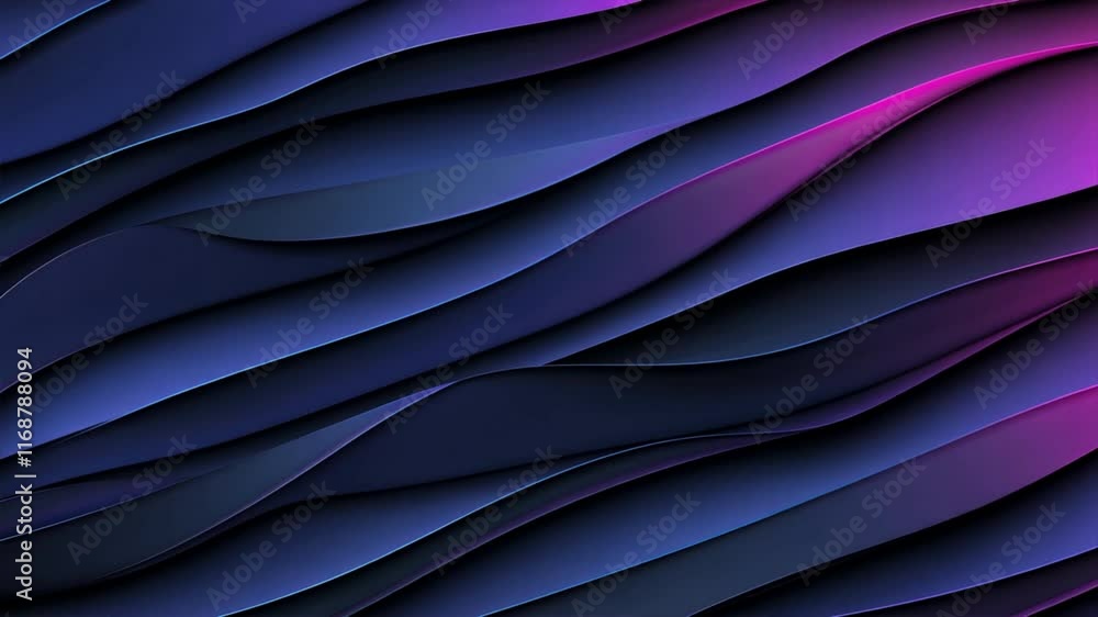 Dynamic Abstract Background Smooth, Flowing Waves in Blue and Purple Create Depth and Movement for Modern Design Aesthetics. Dynamic Abstract Background Smooth, Flowing Waves in Blue and Purple Create Depth and Movement for Modern Design Aesthetics.