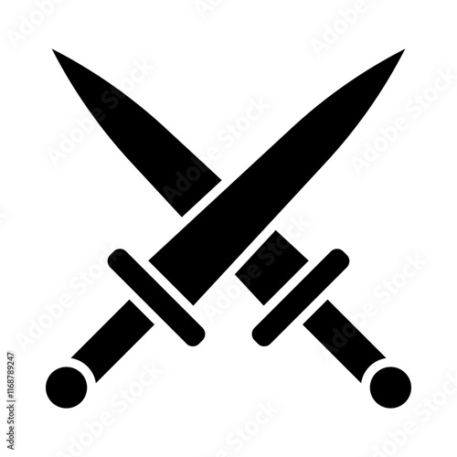 Crossed Swords glyph icon