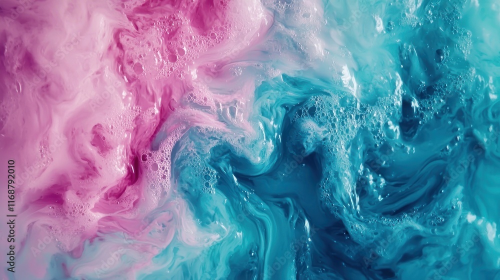 Abstract Swirling Pink and Blue Liquid Texture Abstract Swirling Pink and Blue Liquid Texture