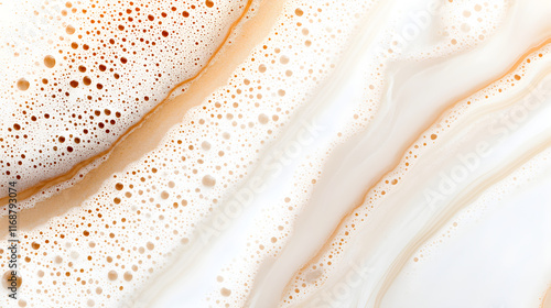 Luxury elegant brown and gold marble abstract texture background with natural veining patterns. Foam bubbles pattern for premium product design Fluid art Mocha Mousse color of the year 2025