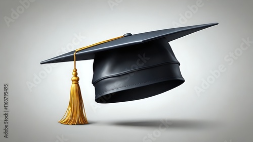 graduation cap and diploma photo