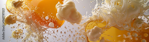 Abstract representations of the fermentation process in various foods