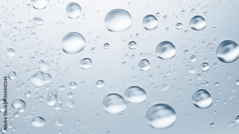 Abstract Transparent Water Droplets Background Abstract Transparent Water Droplets Background