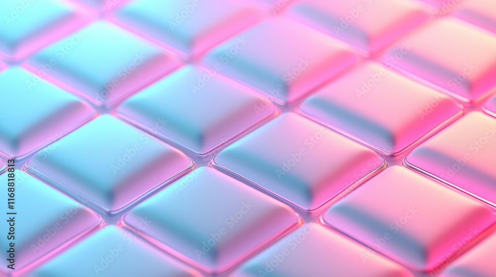 Grid abstract background concept. Vibrant and colorful abstract texture with smooth, glossy tiles in pink and blue hues. Grid abstract background concept. Vibrant and colorful abstract texture with smooth, glossy tiles in pink and blue hues.