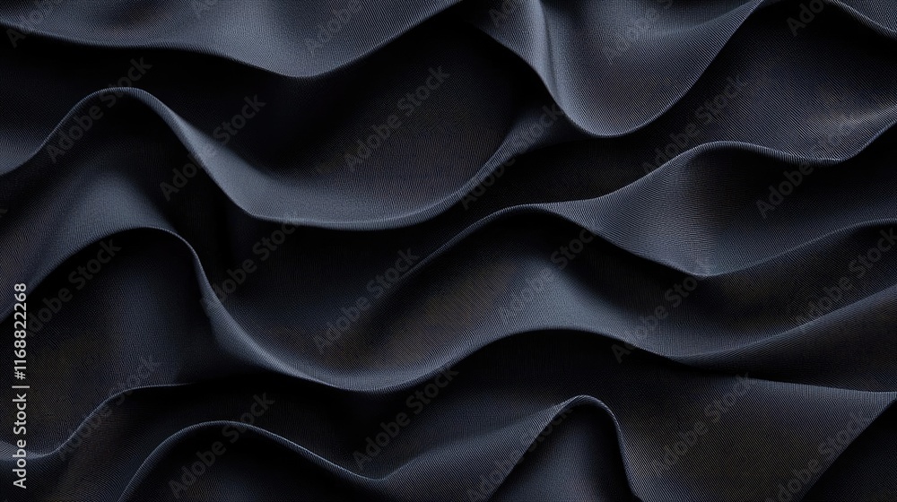 Velvet abstract background concept. Elegant black fabric texture featuring flowing waves and subtle shadows. Velvet abstract background concept. Elegant black fabric texture featuring flowing waves and subtle shadows.