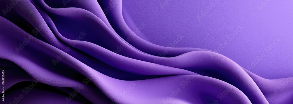 Obraz premium Velvet abstract background concept. Flowing abstract purple waves create a serene and harmonious visual experience.