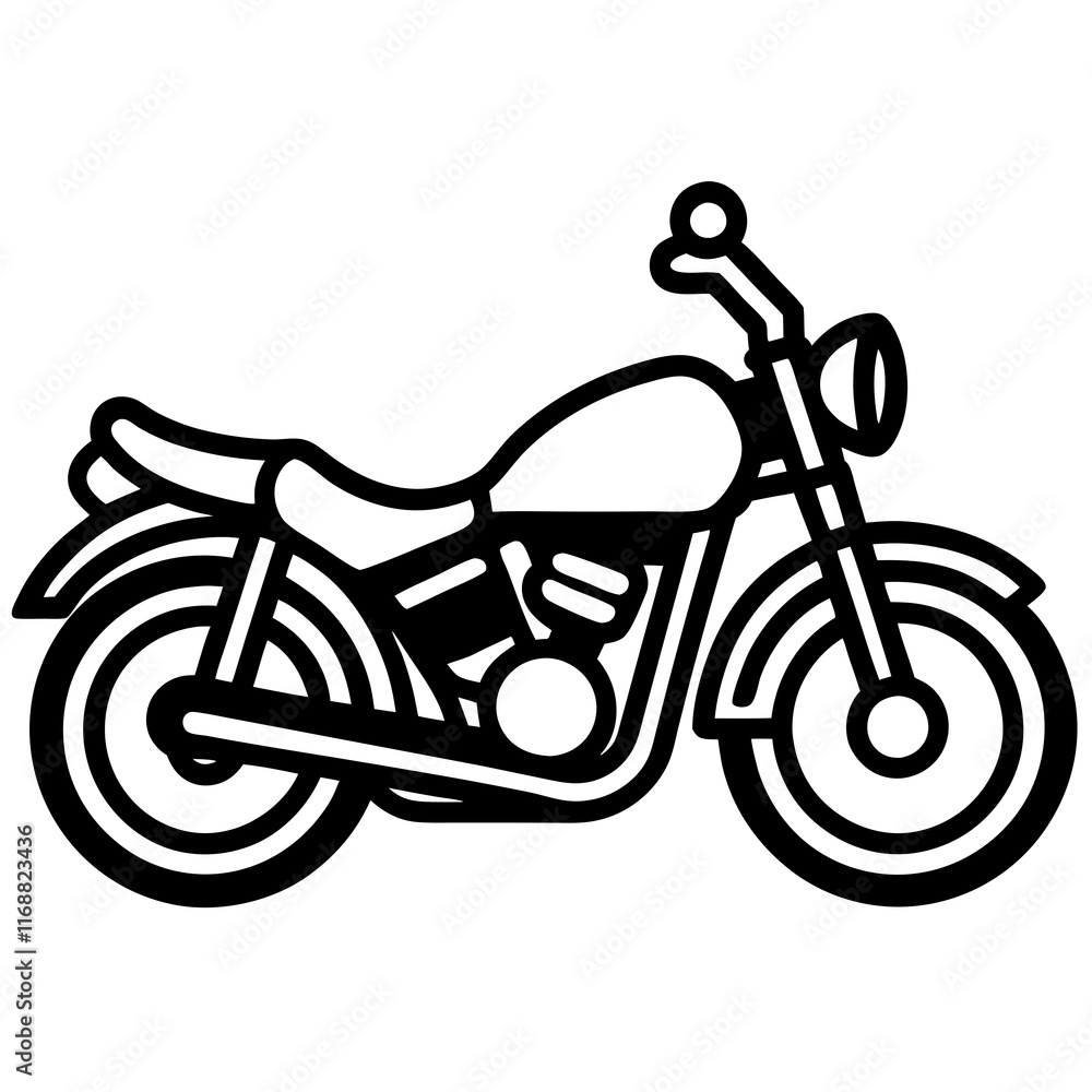 Fototapeta premium motorcycle isolated on white