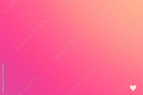 A simple gradient of pink to red with a small heart icon in the bottom corner