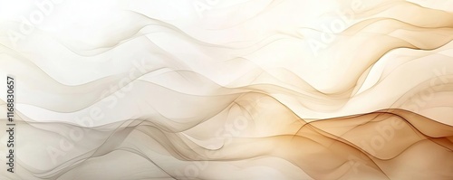 Ink abstract background idea. Abstract wavy background in soft beige and white tones for creative design projects.