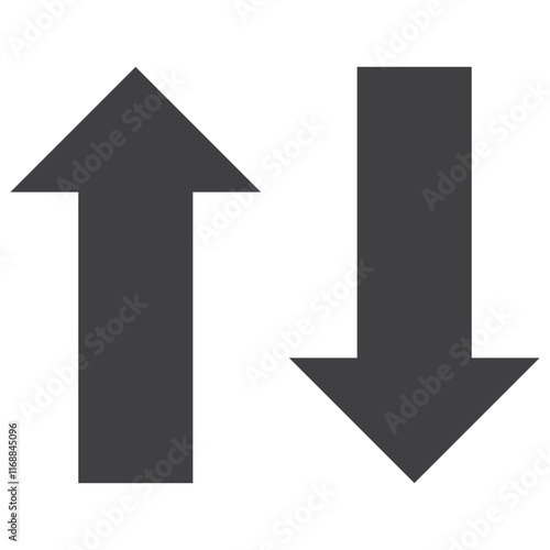 Free Download Up and down arrow vector isolated - GFXLoad