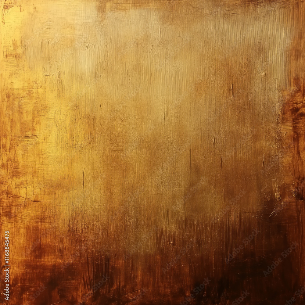Obraz premium Glänzendes Gold in minimalistischer Darstellung. Elegante Texturen und warme, luxuriöse Farbtöne für edle Designs und stilvolle Konzepte