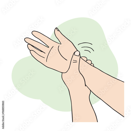 hand acupressure illustration
