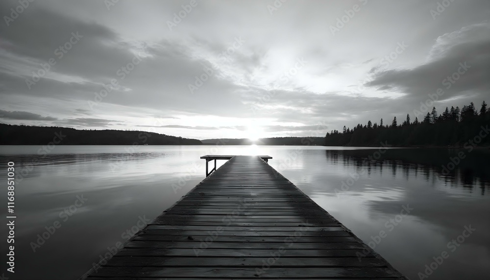 Fototapeta premium pier in the morning