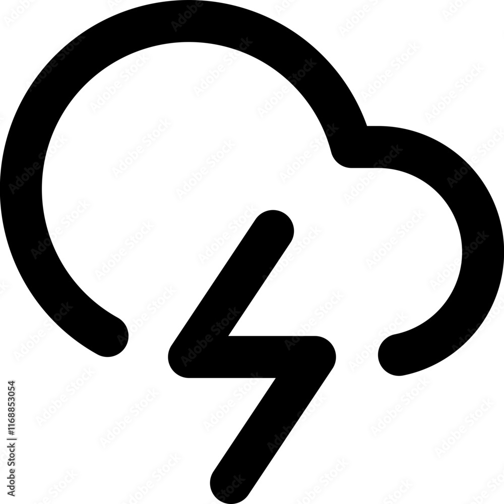 Cloud lightning design element Cloud lightning design element