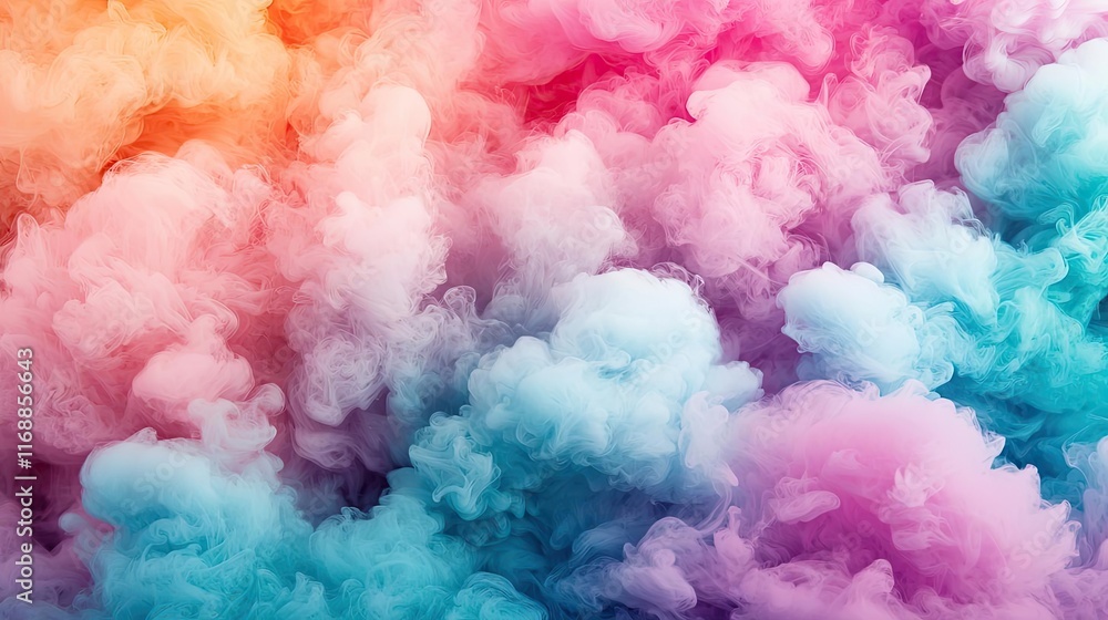 Ink abstract background idea. Vibrant colorful smoke clouds in shades of pink, blue, and orange, creating a dreamy effect. Ink abstract background idea. Vibrant colorful smoke clouds in shades of pink, blue, and orange, creating a dreamy effect.