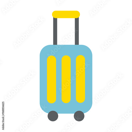 Illustration of an Holiday Flat Baggage Icon