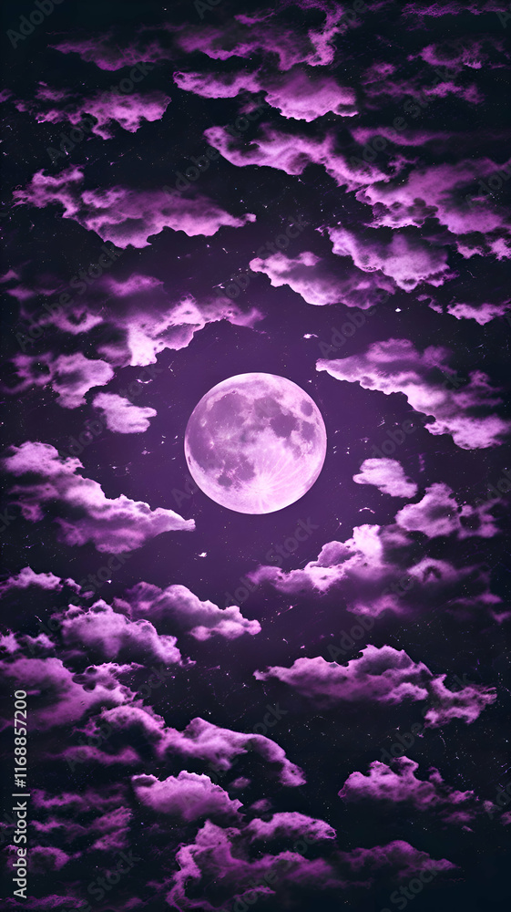 Naklejka premium Serene Moonlit Night with Reflections and Peaceful Trees, HD wallpaper