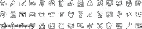 icon set handwriting icon business