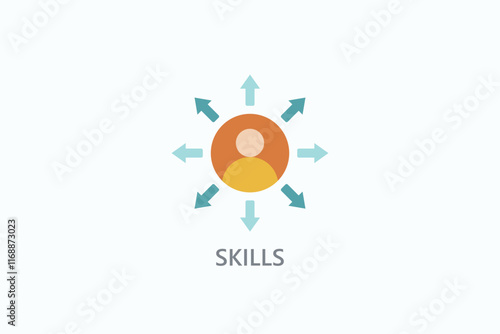 Skills Isolated Vector, Icon Or Logo Sign Symbol Illustration