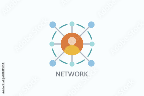 Network Isolated Vector, Icon Or Logo Sign Symbol Illustration