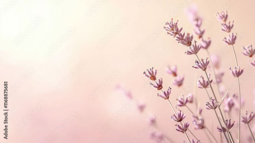 Grungy abstract background concept. Delicate lavender flowers in soft pastel tones against a blurred background. Grungy abstract background concept. Delicate lavender flowers in soft pastel tones against a blurred background.