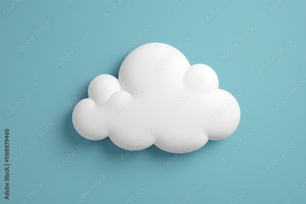 there is a cloud that is floating on a blue surface there is a cloud that is floating on a blue surface