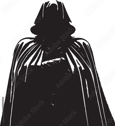 Foto Cloaked Villain Vector Illustration