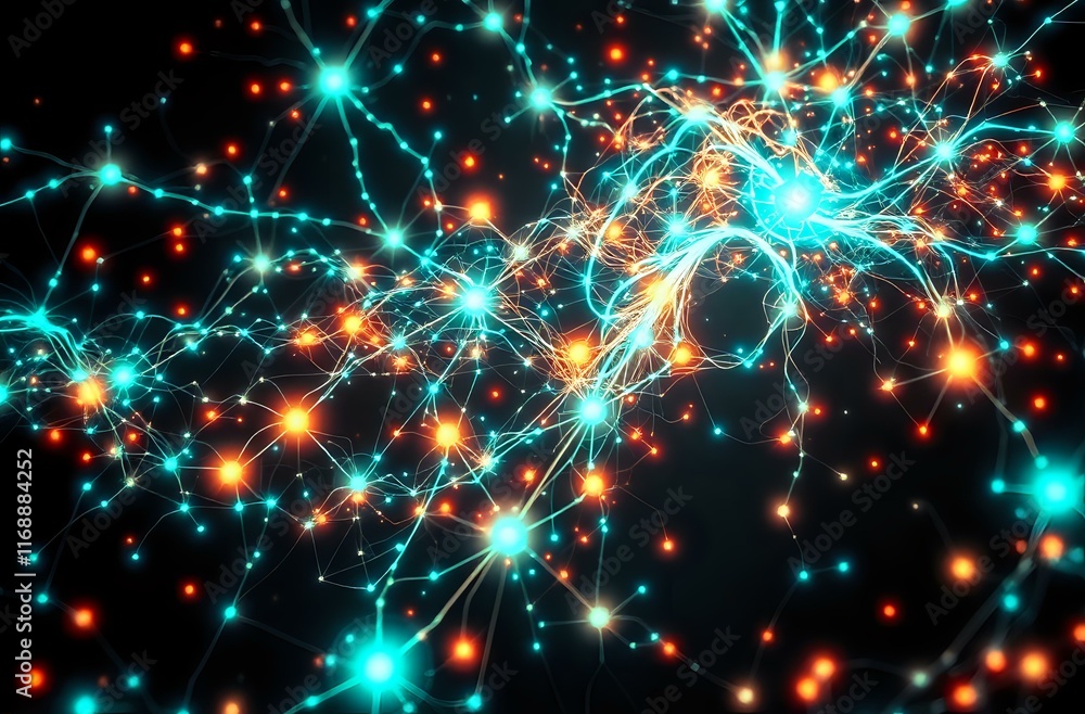 Stellar Neural Network - Bioluminescent Cybernetic Art Nouveau Stellar Neural Network - Bioluminescent Cybernetic Art Nouveau