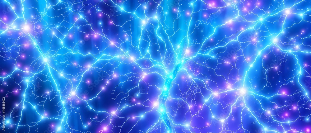 Ethereal Bioluminescent Neural Network - Art Nouveau Style Ethereal Bioluminescent Neural Network - Art Nouveau Style