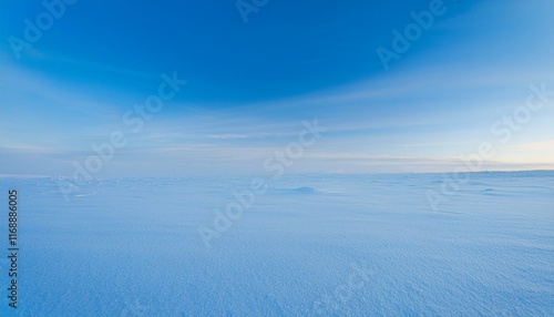 Scenery depicting clear skies, cold winds and sub-zero temperatures amidst the ice and snow of the Arctic