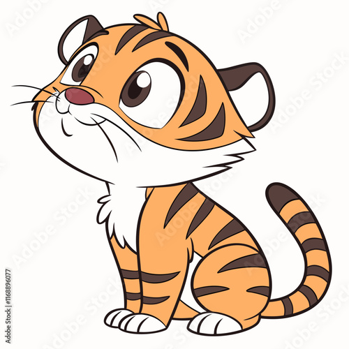 Vector Tiger Isolated, Isolated, Animals, Editable
