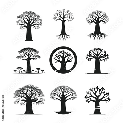 Baobab Tree silhouette