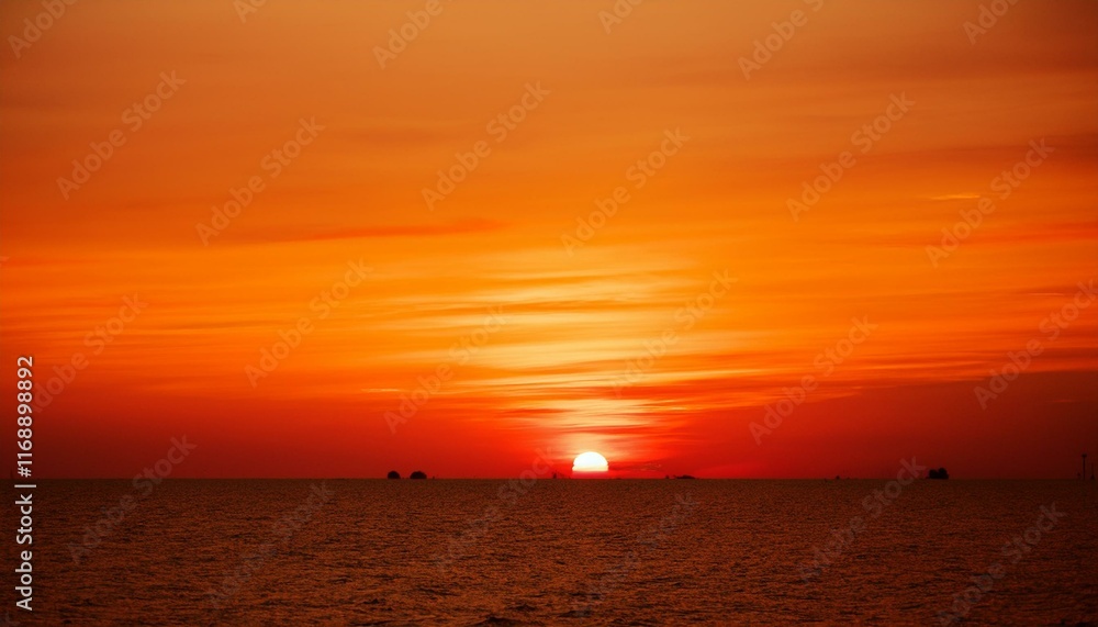 The point at which the temperature gradually drops in a bright orange sunset The point at which the temperature gradually drops in a bright orange sunset