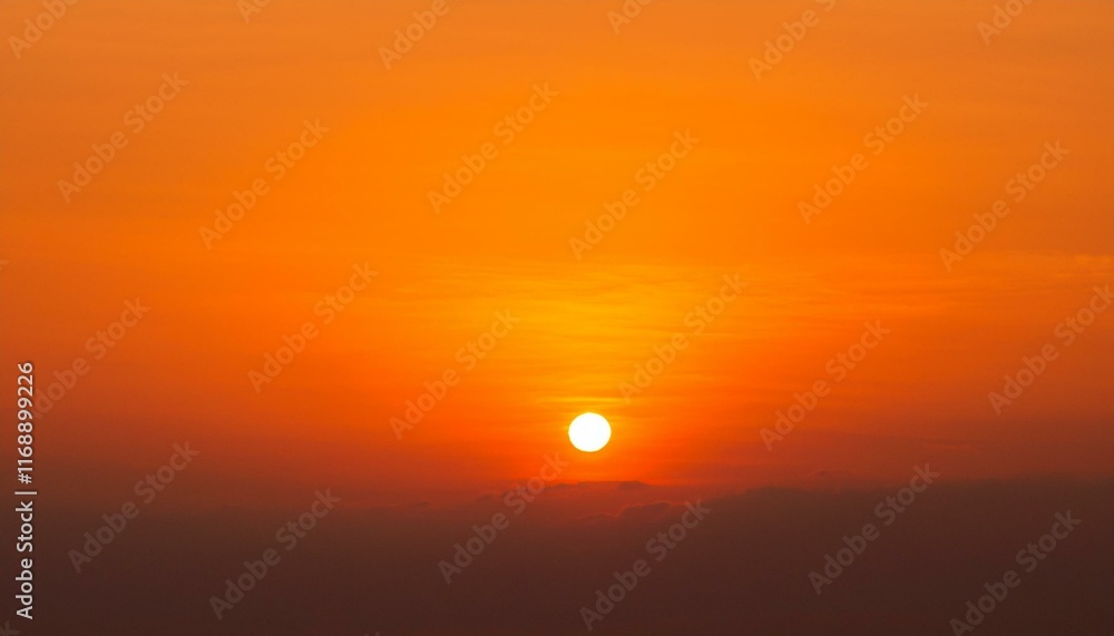 The point at which the temperature gradually drops in a bright orange sunset The point at which the temperature gradually drops in a bright orange sunset