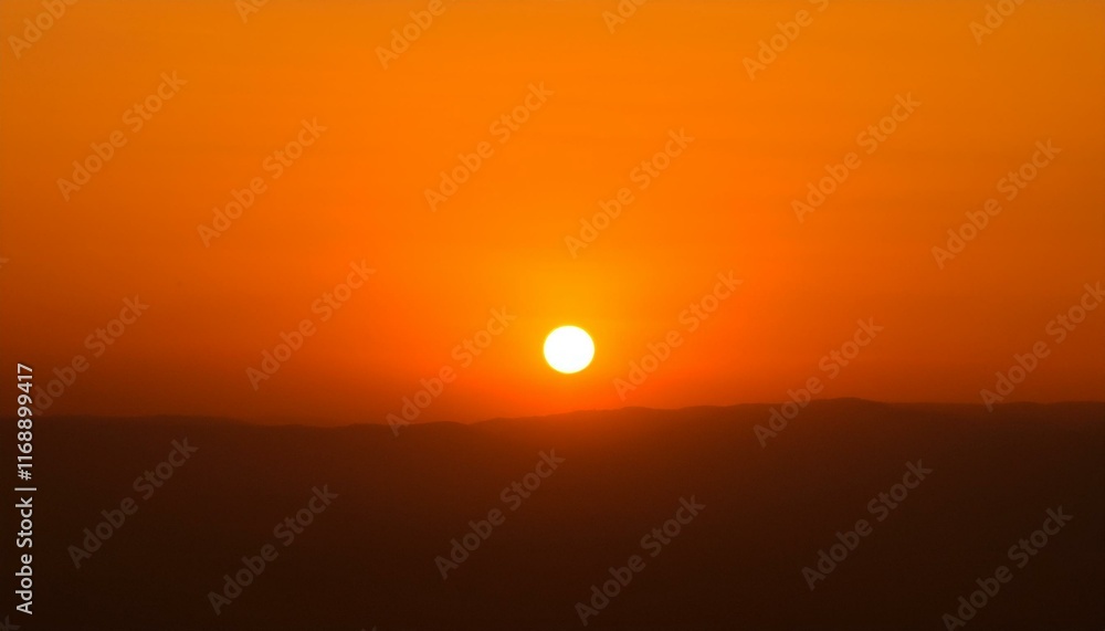 The point at which the temperature gradually drops in a bright orange sunset The point at which the temperature gradually drops in a bright orange sunset