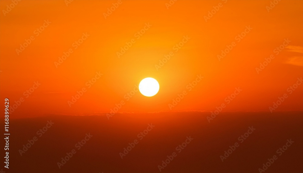 The point at which the temperature gradually drops in a bright orange sunset The point at which the temperature gradually drops in a bright orange sunset