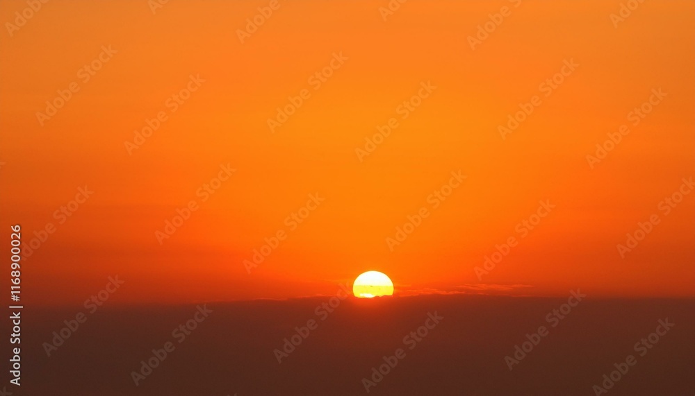 The point at which the temperature gradually drops in a bright orange sunset The point at which the temperature gradually drops in a bright orange sunset