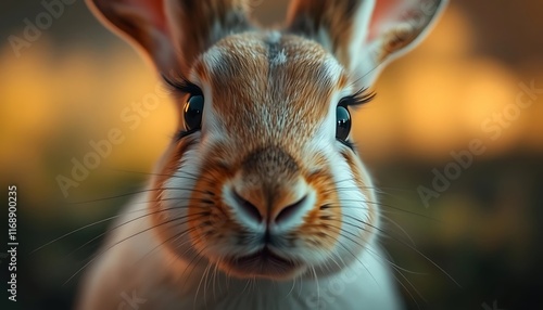 A rabbit, side by side, beautiful detailed eyes, beautiful detailed lips, extremely detailed face and features, long eyelashes, elegant pose, natural lighting photo