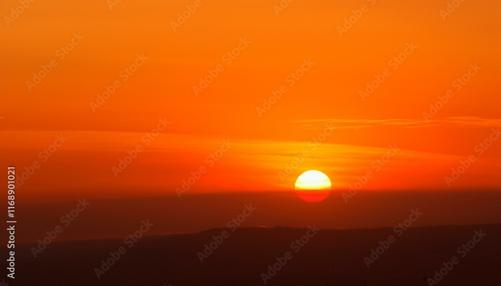 The point at which the temperature gradually drops in a bright orange sunset The point at which the temperature gradually drops in a bright orange sunset