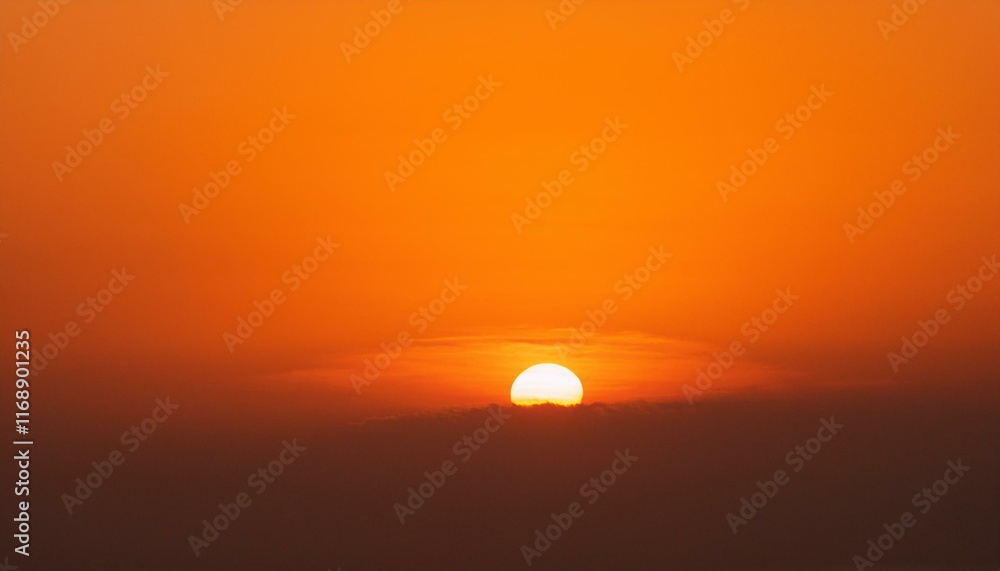 The point at which the temperature gradually drops in a bright orange sunset The point at which the temperature gradually drops in a bright orange sunset
