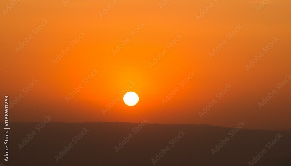 The point at which the temperature gradually drops in a bright orange sunset The point at which the temperature gradually drops in a bright orange sunset