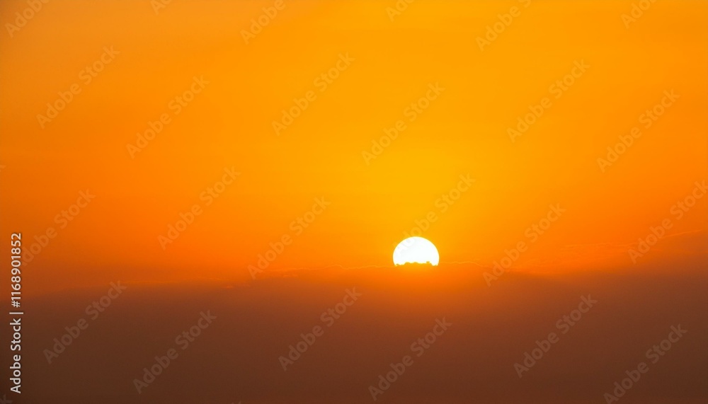 The point at which the temperature gradually drops in a bright orange sunset The point at which the temperature gradually drops in a bright orange sunset