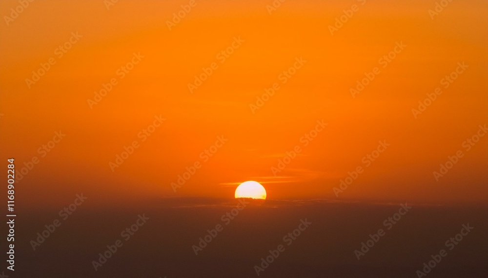 The point at which the temperature gradually drops in a bright orange sunset The point at which the temperature gradually drops in a bright orange sunset
