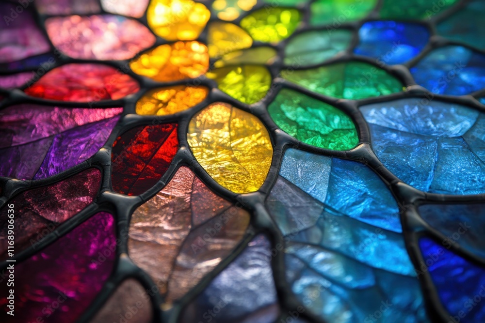 Colorful Stained Glass Mosaic Abstract Art Design Colorful Stained Glass Mosaic Abstract Art Design