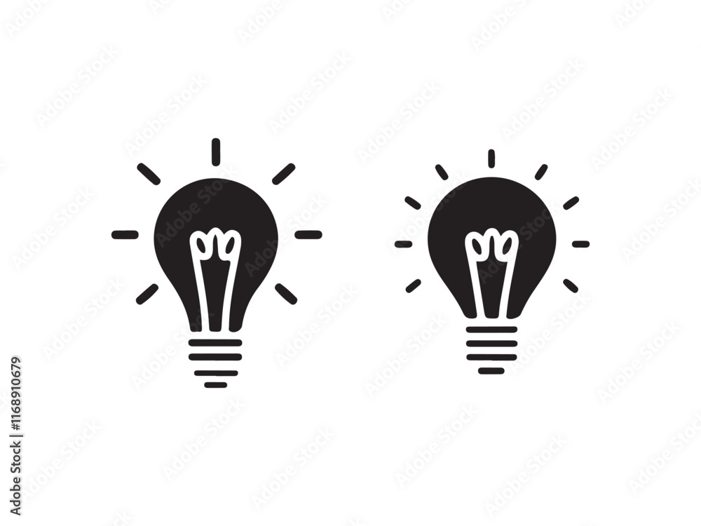 light bulb idea concept vector silhouetee light bulb idea concept vector silhouetee