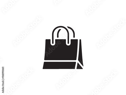 bag icon vector silhouetee